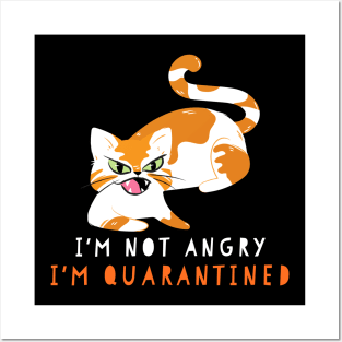I'm not angry I'm quarantined Posters and Art